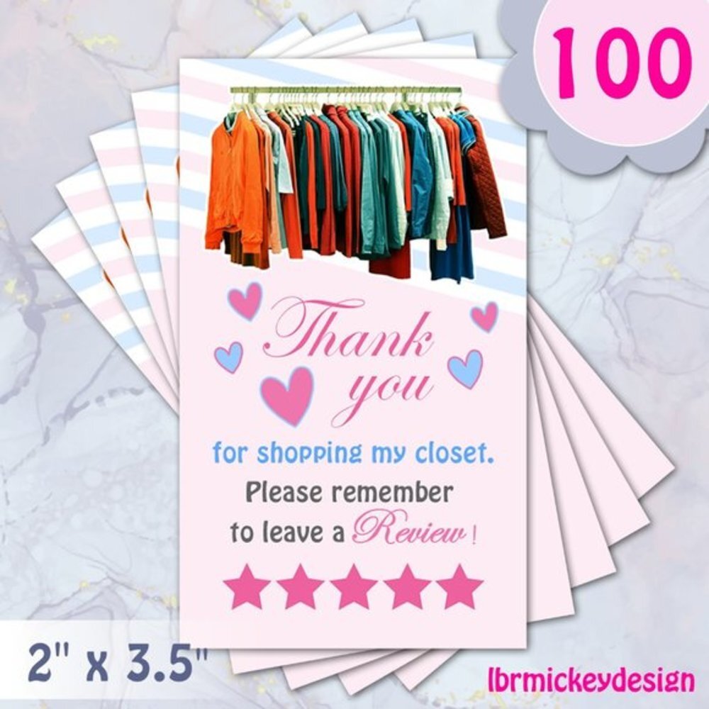 100 Thank You Cards